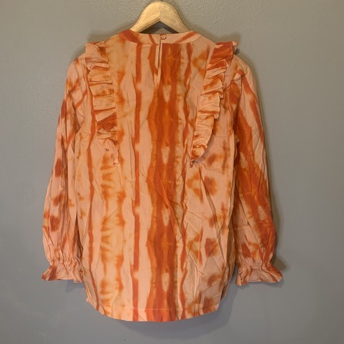 Anthropologie Samant Chauhan Top Women XS NEW Emilia Orange Tie Dye NWT $148 - Picture 18 of 20