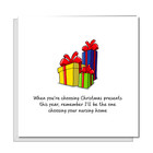 Funny Christmas Card Mum Dad Mother Father Humorous Cheeky Nursing Home Swizzoo