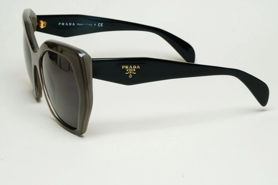 Prada Sunglasses 2015 Hexagon Angular Black Brown PR16RS SPR 16R UAM-0A7 171025 - Imagem 3 de 4