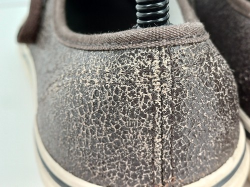 Vans Trainers UK 6 EU 39 Men US 7 Women US 8.5 Brown Authentic Cracked Leather - Picture 16 of 24