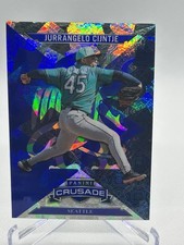 2025 Panini Crusade - Crusade Jurrangelo Cijntje #56 Blue Cracked ice