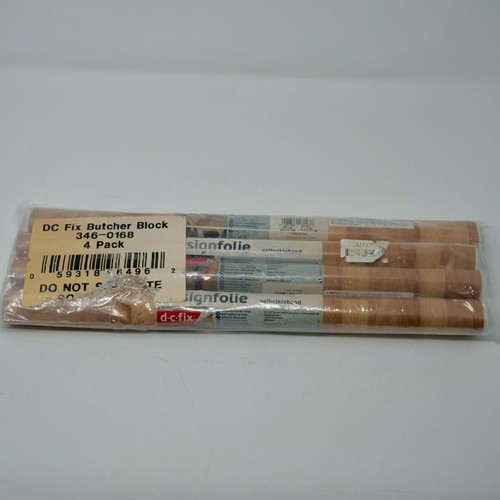 4 Rolls d-c-fix Designfolie Selbstklebend Butcher Block Self Adhesive Vinyl - Picture 1 of 6