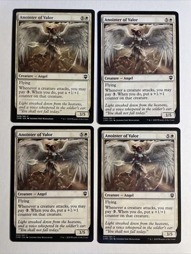 4x Mtg Commander Legends Anointer Of Valor NM/M Magic The Gathering