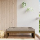 Honey Brown Pine Garden Footstool 120x80 cm Solid Wood Outdoor Seat Bench Module