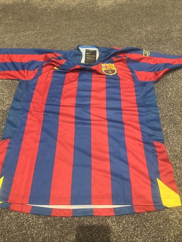 Retro Barcelona  old red and blue Ronaldinho Xxl - Bild 3 von 9