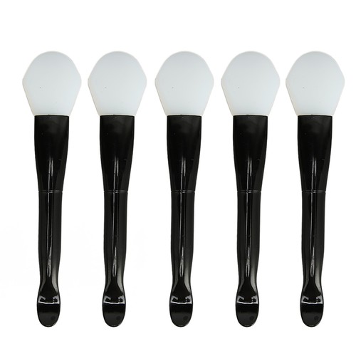 10pcs Facial Mask Brush Dual Sided With Spoon Soft Silicone Black Handle Mas FAD - Picture 23 of 24