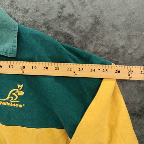 Canterbury Wallabies Trikot Herren XL grün gelb gestreift Australian Rugby Team - Bild 5 von 14