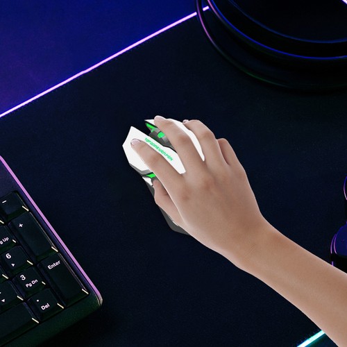Wireless Gaming Mouse PC Rechargeable LED Light USB Computer Laptop Silent Mice - Afbeelding 3 van 15