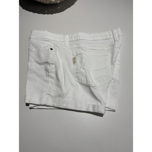 Paige Denim Shorts White Cuffed Hem Casual Summer Size 32 - Picture 7 of 9