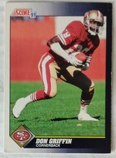 1991 Score - Don Griffin #535 San Francisco 49ers 