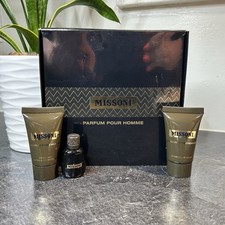Missoni Parfum Pour Homme 25ml Shower Gel  After Shave Balm, 5ml EDP Mini