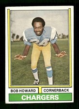 1974 Topps #483 Bob Howard VG/EX Very Good/Excellent RC Rookie Chargers BXCP17