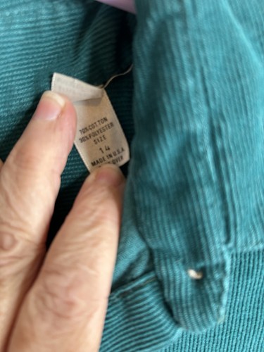 Vintage L.L. Bean Langarm Cordkleid Größe 14 Midi Preppy Lehrer 3954 - Bild 5 von 9