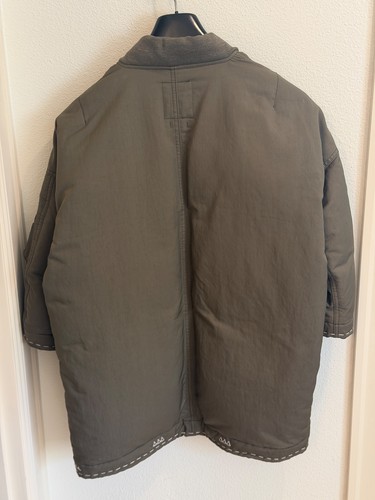 VISVIM Sanjuro Kimono Goose Down Jacket Coat OLIVE 4 XL MA-1 Flight Noragi Work - Picture 5 of 14