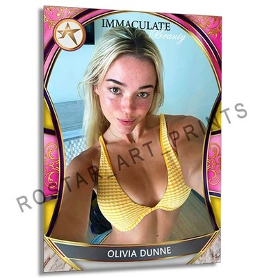 OLIVIA LIVVY DUNNE Beauty Card GOF Rostar CUSTOM SP Card LDU18