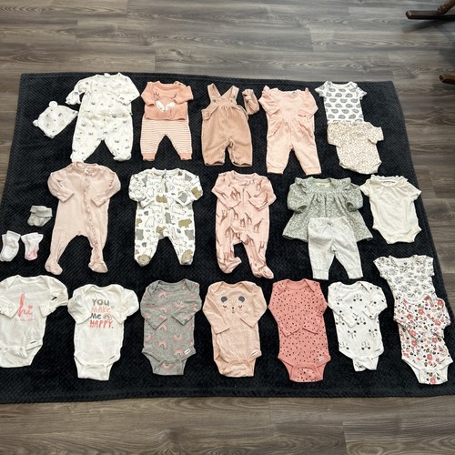 Baby Mädchen 0-3 Monate Paket Posten 28 Carter Gerber Garanimals mehr! - Rauchfrei