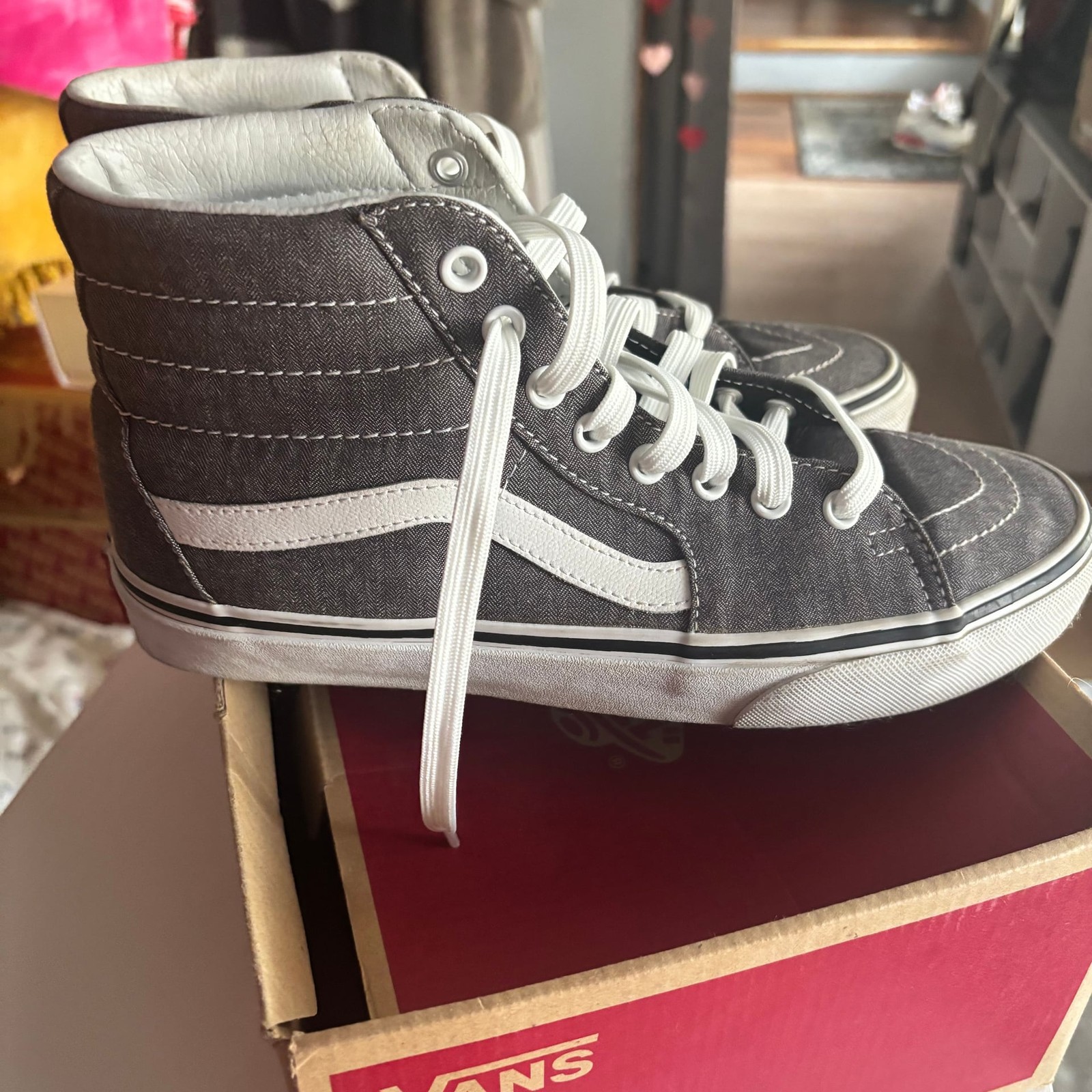 Buy Vans Sk8-Hi 'Jersey - Grey' - VN0A38GEUBE thumbnail 5