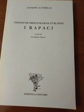 Altobello Guacci. Saggio di Ornitologia Italiana. I Rapaci 1990 Marinelli Molise
