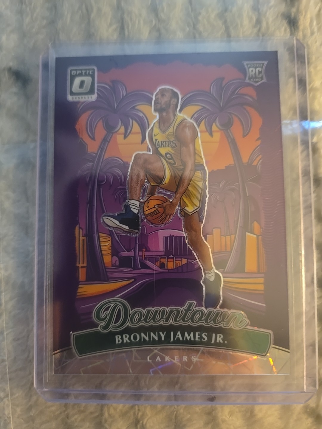 2024-25 Panini Donruss Optic Basketball Downtown Bronny James LA Lakers RC #26