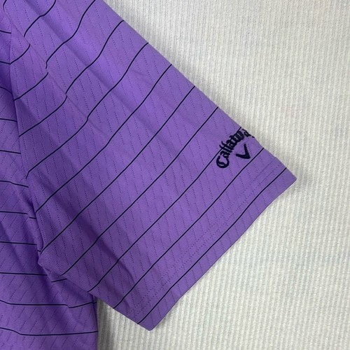 Callaway Opti-Dry Polo Shirt Men’s Size Large Golf Performance Top Stripes - Picture 4 of 11