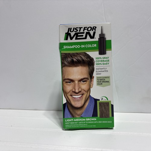Color de cabello fórmula original Just For Men, marrón claro-medio H-30 - Imagen 1 de 4
