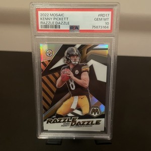 2022 Panini Mosaic Kenny Pickett Razzle Dazzle #17 PSA 10 Rookie RC