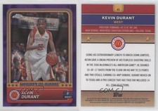 2024 Topps Chrome McDonald's All American Purple Lava Refractor /99 Kevin Durant