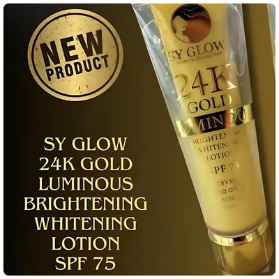 SY GLOW 24K Luminous Brightening Whitening Lotion SPF 75 (250ml)