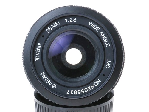 Minolta MD Mount Vivitar 28mm f2.8 Wide Angle MC Manual Focus Lens *NEAR MINT* - Picture 6 of 11