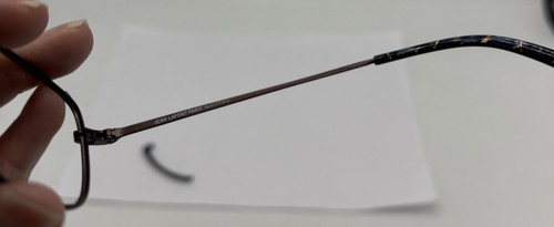 Jean Lafont Delice Eyeglasses FOR PARTS!! FRAMES 50-19-140 3088 Blue Brown - Picture 5 of 9