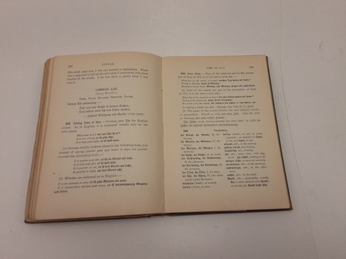 German Grammar By Paul Valentine Bacon First Edition 1907 Hardcover, Worn Copy - Picture 14 of 23