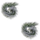 2 STÜCKE Simulierte Kiefer Nadel Weihnachtsart Schmuckeinstellung