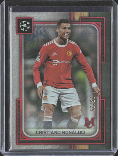 2023-24 Topps Museum Collection Cristiano Ronaldo Red /25 SSP Manchester United