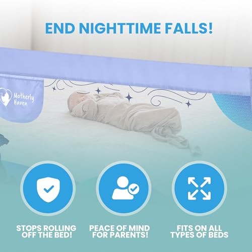 Bed Rail for Toddlers Bed Rails Guard for Queen Size Bed, Adjustable Height & - Picture 6 of 7