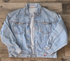 Guess Jacket Mens Medium Georges Marciano Denim Jean Made In USA