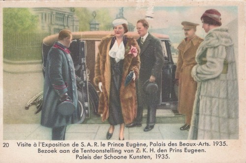 QUEEN ASTRID #20 belgium CHOCOLATE cote d'or AD CARD 1930's -  ROYALTY VINTAGE - Picture 1 of 2