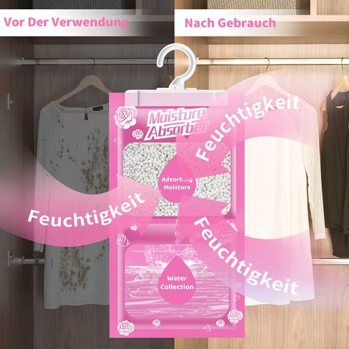 Luftentfeuchter Wardrobe-Drying Hanging Entfeuchtungsbeutel Dehumidifier 10-50X - Bild 9 von 18