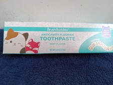 NIB, Brush Buddies Squishmallows Anticavity Fluoride Toothpaste,Mint Flavor