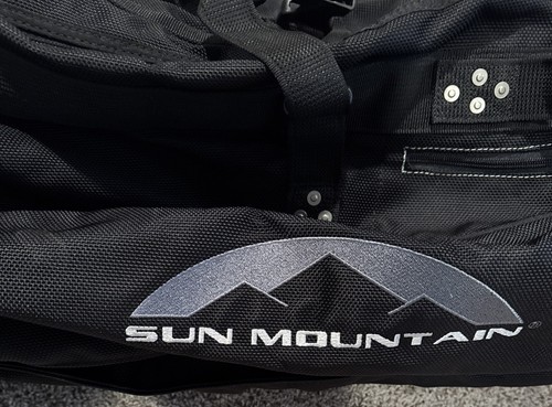 Sun Mountain Collapsible Rolling Travel Hard Top & End Golf Club Bag NICE!!! - Picture 2 of 10