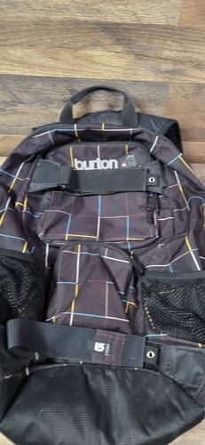 Burton Snowboard Skateboard Hiker Backpack Winter Sports Plaid Pre Owned