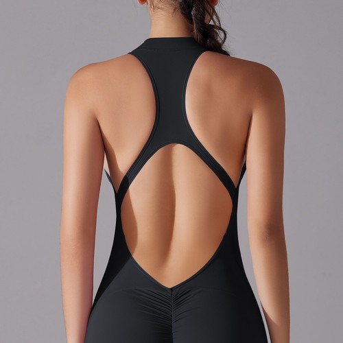 Sexy botín de una pieza para mujer Naked Feeling Entrenamiento Mono con cremallera espalda en V - Imagen 140 de 178