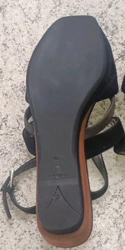 PRADA MILANO ITALY GRÖßE 40. GUTER ZUSTAND SANDALE SCHWARZ WILDLEDER - Bild 10 von 12