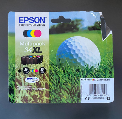 Original Epson Tinte Multipack - 34XL FULL SET / WF-3720DWF 3725DWF (inkl MwSt) 2027