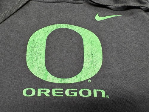 Oregon Ducks NCAA Nike Black Pullover Hoodie Size Medium  - Picture 2 of 6