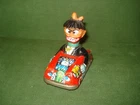 NUTTY MADS TIN FRICTION MONSTER CAR by MARX, JAPAN MADE, 1963