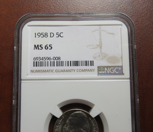 1958-D Jefferson Nickel__NGC MS 65 - Bild 3 von 3