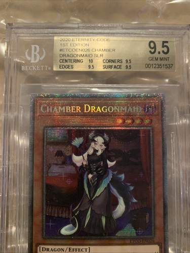 Chamber Dragonmaid ETCO-EN026 Starlight Rare 1st Edition BGS 9.5 First Print - Picture 2 of 6