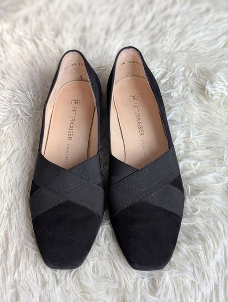 Women Peter Kaiser Heels Black Suede 41