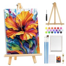 Colorful Flowers Paint by Numbers Kit for Adults 8 x 12 Inch