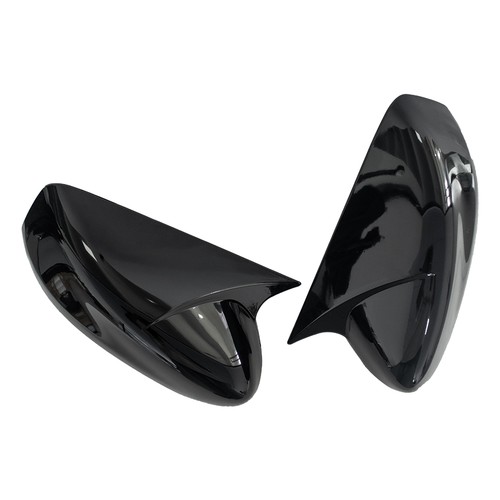 For Nissan Altima 2013-2018 Gloss Black OX Horn Rearview Side Mirror Cover Caps - Picture 5 of 6